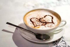 The origin of Coffee Latte milk and coffee