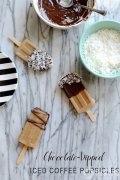 Self-made coffee popsicle that can refresh and cool down in July