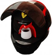 Coffee machine Ferrari helmet coffee machine