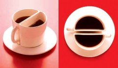 Lovers' coffee cup is an ingenious coffee cup