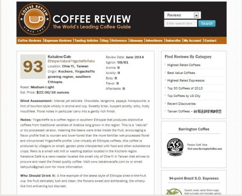 Description of hand-made flavor of Yega Shirley Felico boutique coffee beans in Ethiopia