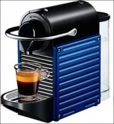 Nespresso push capsule coffee machine with six-color coffee cups