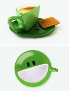 Smiling coffee cup, super beautiful creative coffee cup.