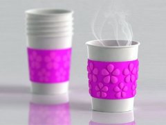 Creative petal coffee cup set hot expansion and cold contraction interesting and good-looking