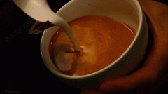 Super detailed coffee flower pulling steps [GIF dynamic image]