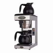 Electric drip filter coffee machine coffee making process