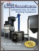 San Franciscan SF-150 68kg capacity industrial grade coffee roaster made by hand in the United States