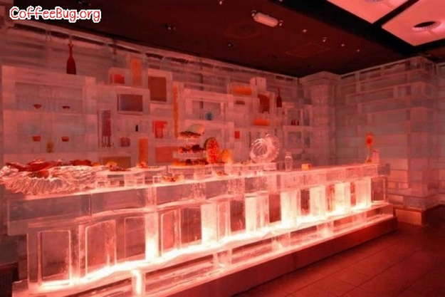 Coffee shop recommends freezer cafe in Dubai desert