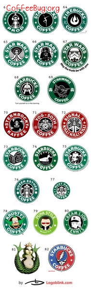 星巴克Starbucks LOGO演变史 【恶搞图】