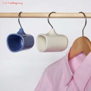 Clothes hook coffee cup coffee hanger can be suspended like a clothes hanger