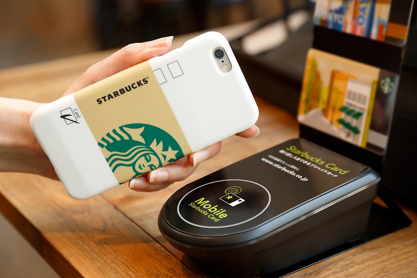 Starbucks accompanying card transformation phone case sweep can buy coffee
