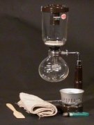 Siphon coffee pot coffee brewing method siphon coffee brewing