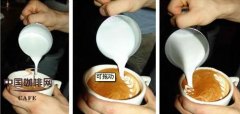 The production of fancy coffee makes several simple and cool fancy coffee.