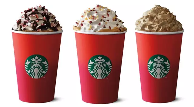 How many tricks are there in Starbucks' red cups?