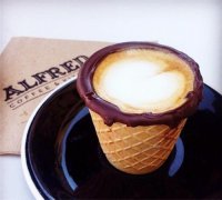 South African brother creates four layers of chocolate cones with coffee