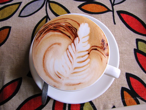 The formation and production of milk foam requires what brand of milk Italian style to mix coffee beans with.