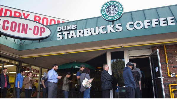 The fake Starbucks Cafe in the United States is now named 