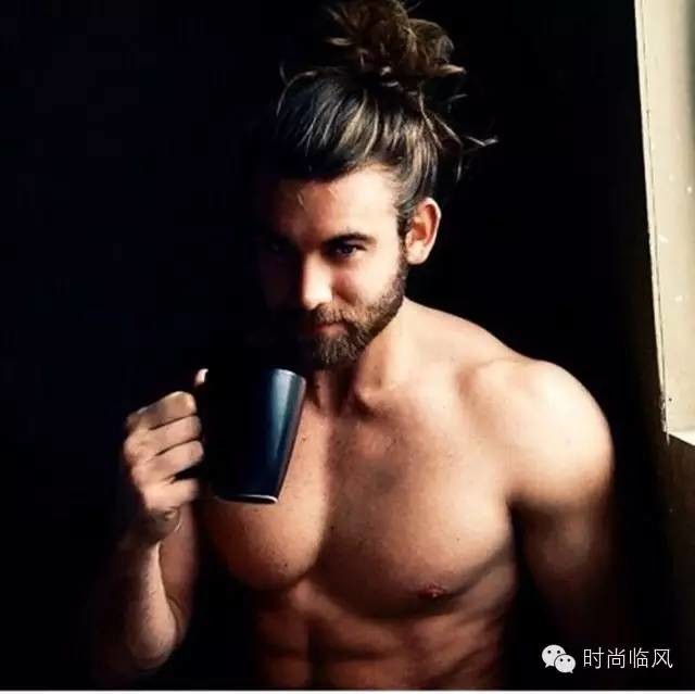 The man drinking coffee used to be so handsome.