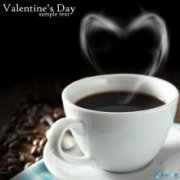 Blue ribbon brings love, coffee fragrance conveys love