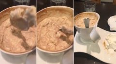 The whipped cream coffee has become so angry that the customer criticizes that it is vomit.