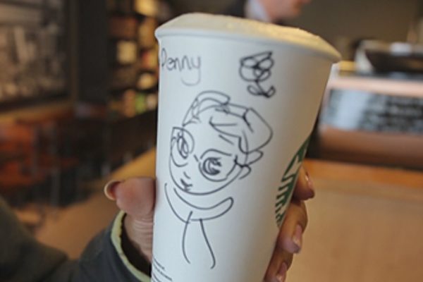 Toronto Starbucks clerk paints portraits of customers on paper cups