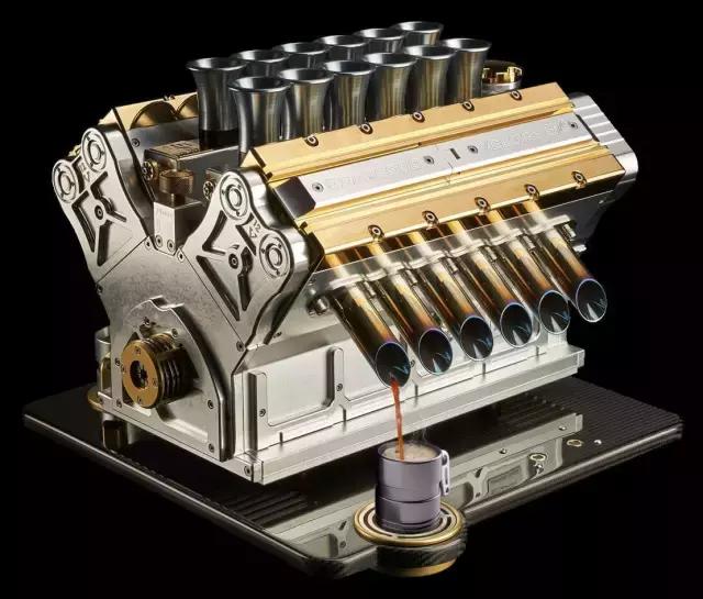 No motivation to work? Try making a cup of coffee with a V12 engine