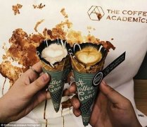 Cone coffee will land in Australia: finish it in 10 minutes, otherwise the coffee cup will melt.