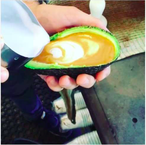 New trend?! Avocado latte appeared in San Francisco Cafe