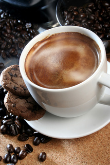 Drinking coffee will help clear the intestines and defecate.