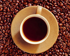 Treatment of decaf coffee