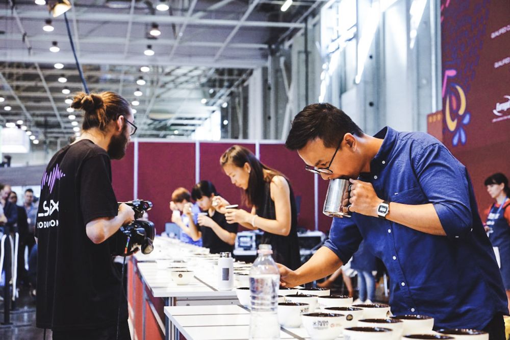 Chen Le, the champion of 2017 World Coffee Cup Test Competition