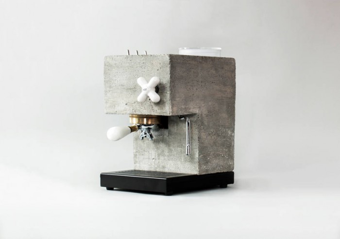 Have you ever seen the shell of an espresso machine made of concrete?