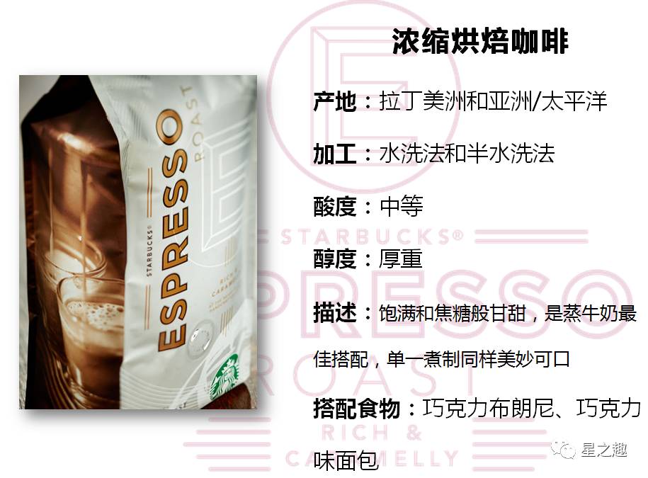 Starbucks espresso beans Italian roasting introduction to deep roasting coffee beans to produce Italian coffee flavor