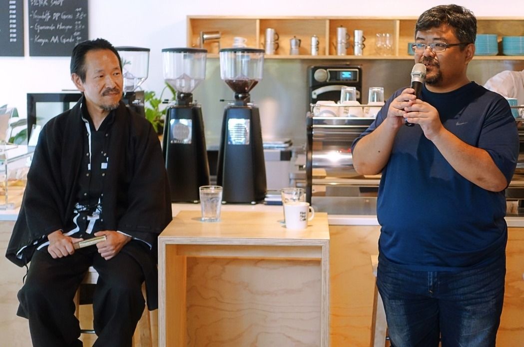Taiwan Coffee Masters meet with Yoshiya Shimi and Chen Zhihuang to talk about what is meant by 