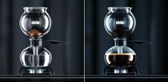 Appreciation of siphon coffee pot with classic Vintage flavor