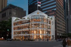Coffee fans will be here! Chicago four-story Starbucks modern flagship store