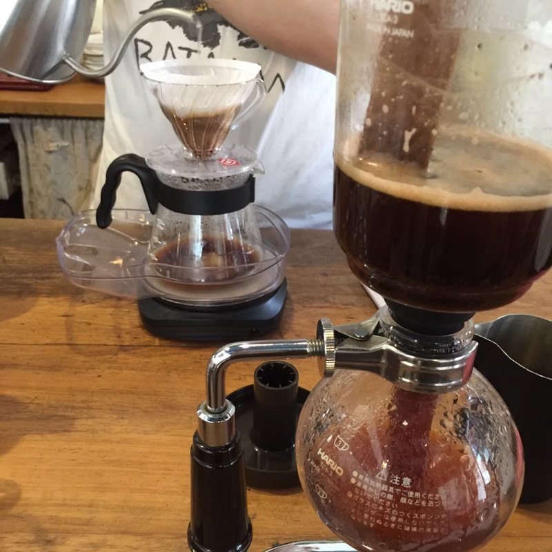 Coffee workshop study classroom [hand-made &  siphon brewing demonstration] Costa Rican raisin treatment