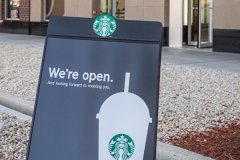 Starbucks Coffee Shop opens at the head of Chinatown in Chicago