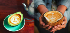 IG spreads # avocadolatte craze can't stop! Have you tried the latest way to drink 4 lattes?