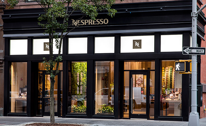 Nespresso opened an offline boutique in New York to capture the boutique coffee market with capsule machines