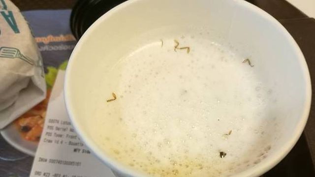 Cockroach feet appear in coffee! McDonald's in Bangkok apologizes