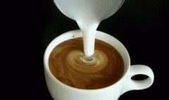 The steps and skills of Coffee pattern making Coffee pattern how to make milk foam