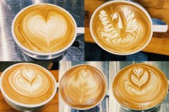 The art of pulling flowers in one go-Latte Art latte pulling flowers is a kind of visual enjoyment.