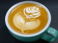 Embossed rose pattern coffee pull video course beginners coffee pull tips are all here