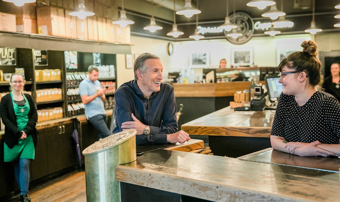 How did the legendary chairman of Starbucks, Howard Schutz, turn the coffee bean store into the number one place in the world?