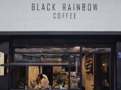 Hangzhou Minimalist style Cafe-Black Rainbow coffee Hangzhou is suitable for photo art coffee