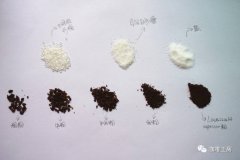 Degree of grinding | how fine powder is used to make coffee by hand? Small Fuji coarse powder medium powder fine powder very fine powder