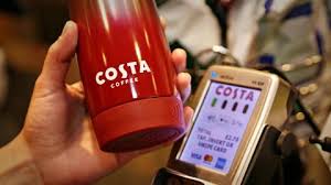 You can pay for things with coffee cups! Costa jointly launches coffee cups for mobile payments with banks