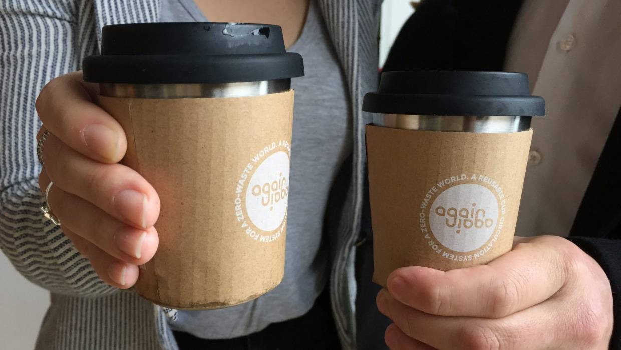 Make coffee more environmentally friendly 90 cafes in Wellington will launch zero-waste coffee cups