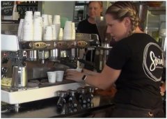 Make 420 cappuccinos in an hour. Australian baristas set a Guinness record.